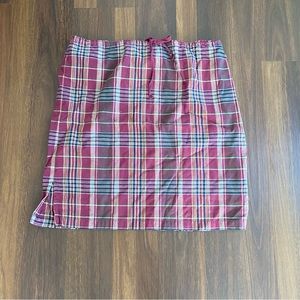 White stag Plaid 90s Skirt Sz L